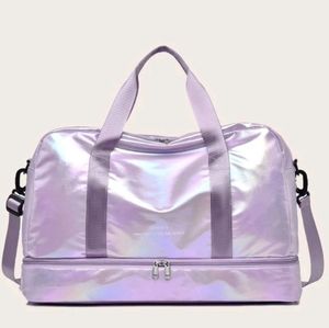 Irridescent extra large travel duffle